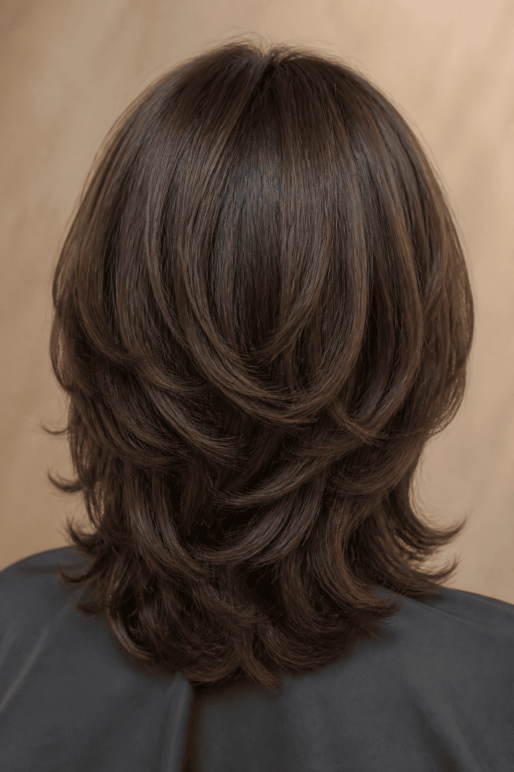 Layered haircut result, Alba Salon, Little Ferry NJ