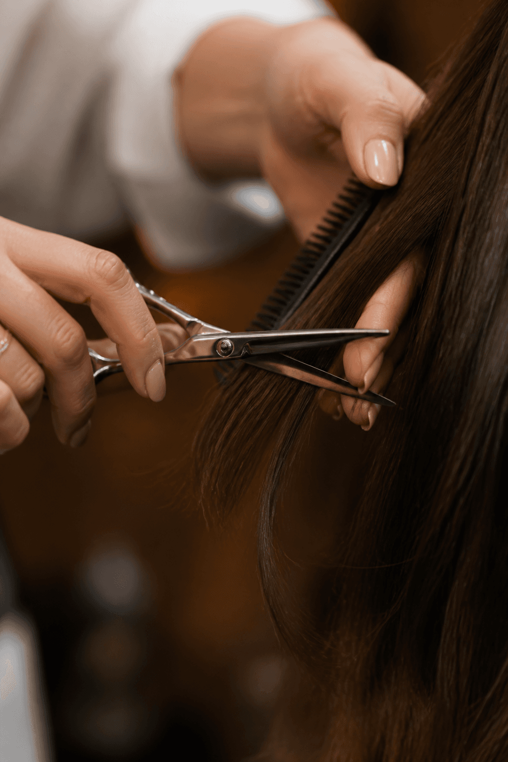 Precision haircutting detail, Alba Salon, Little Ferry NJ