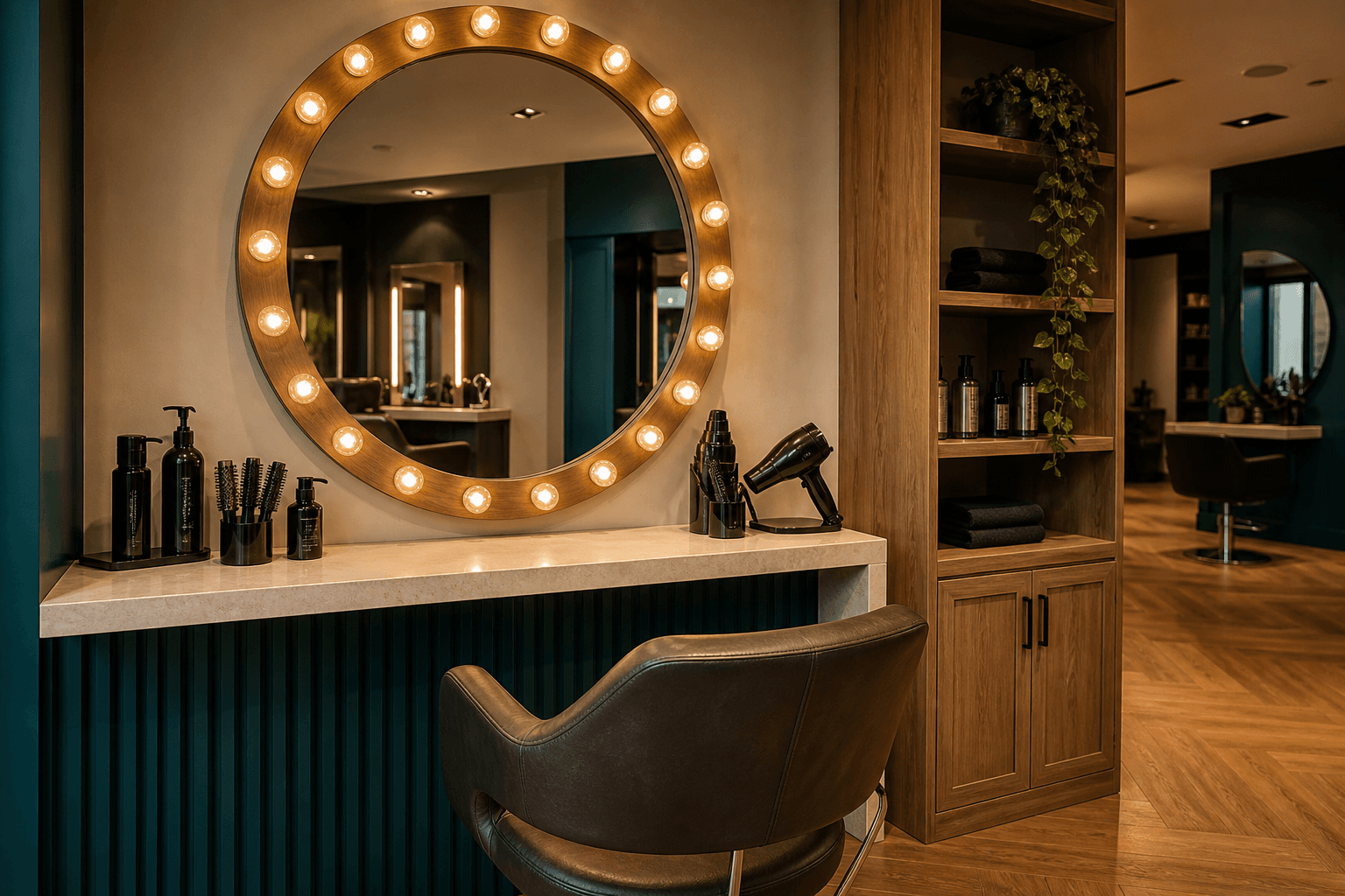 Placeholder interior photo — replace with a real photo of the Alba Salon space