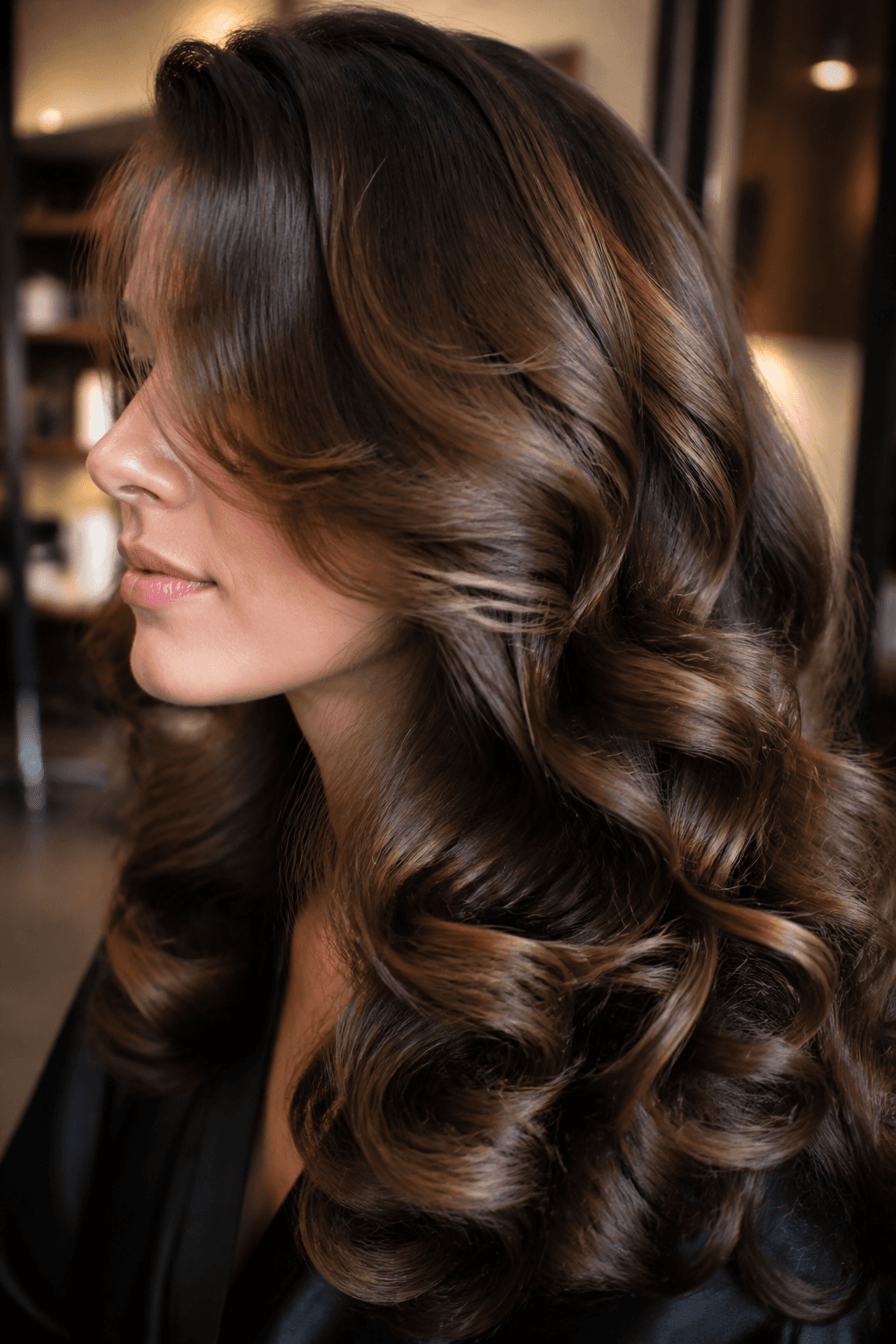 Polished voluminous blowout style, Alba Salon, Little Ferry NJ