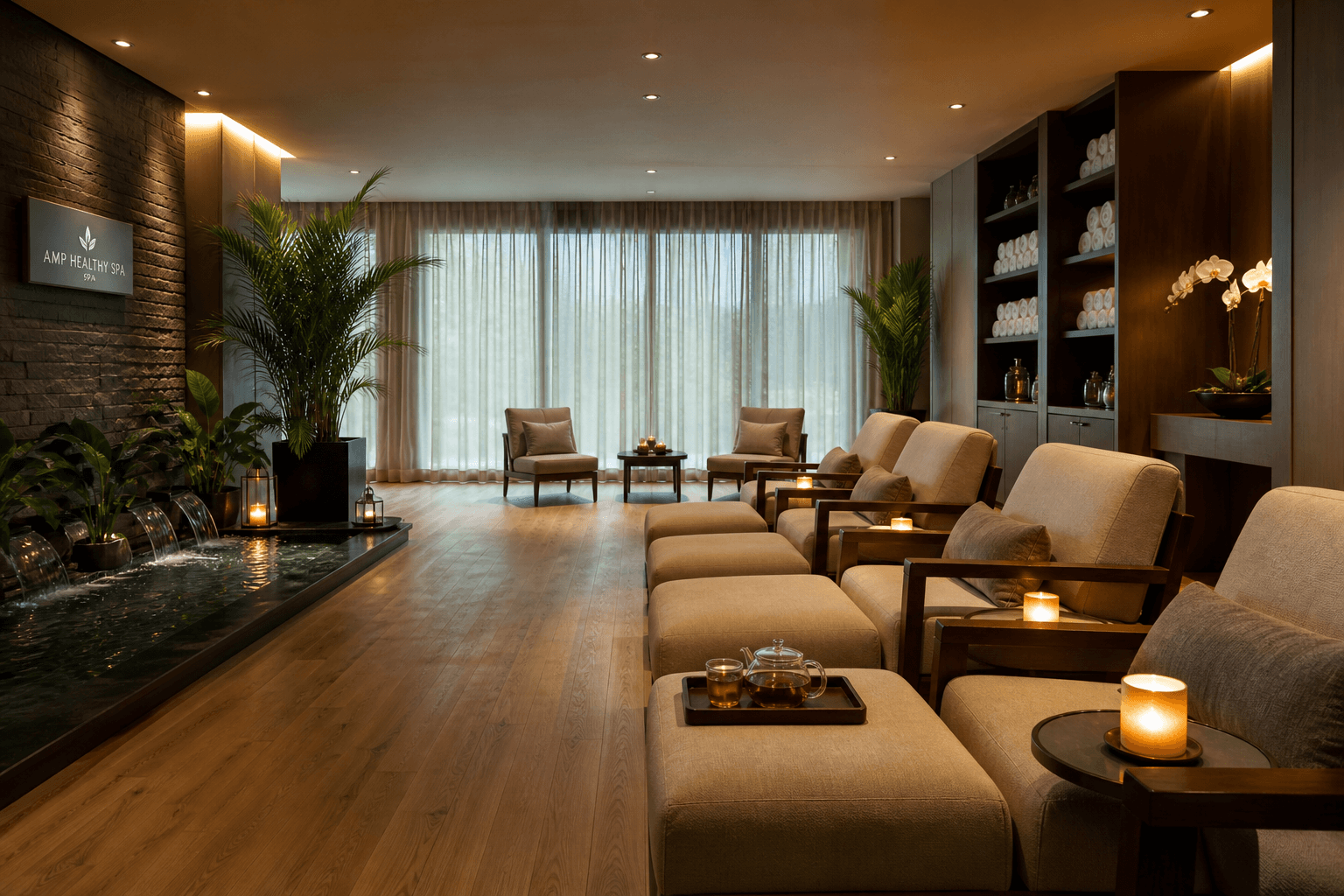 AMP Healthy Spa website preview