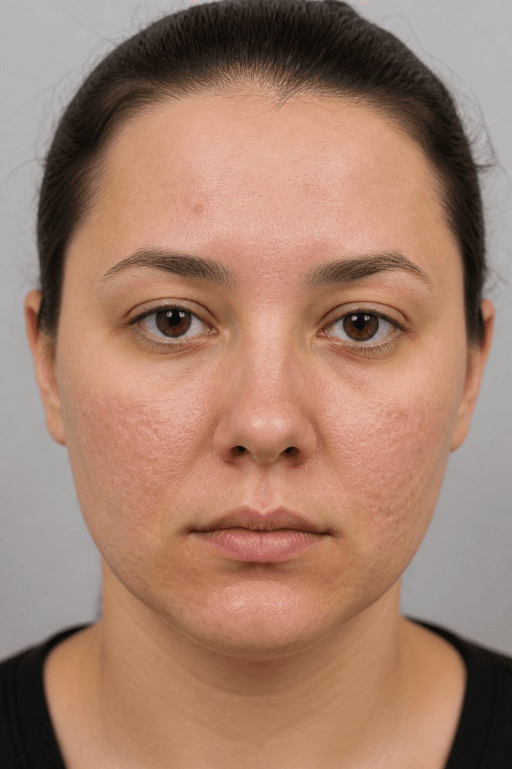 Before Vampire Facial treatment — illustrative example