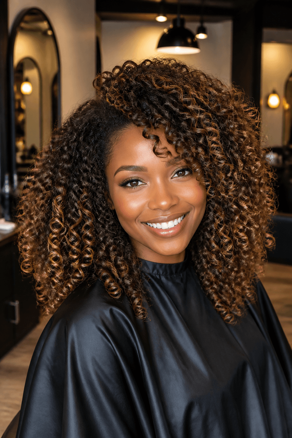 Soft caramel highlights on textured hair, Beauty And Thingz by Zuri