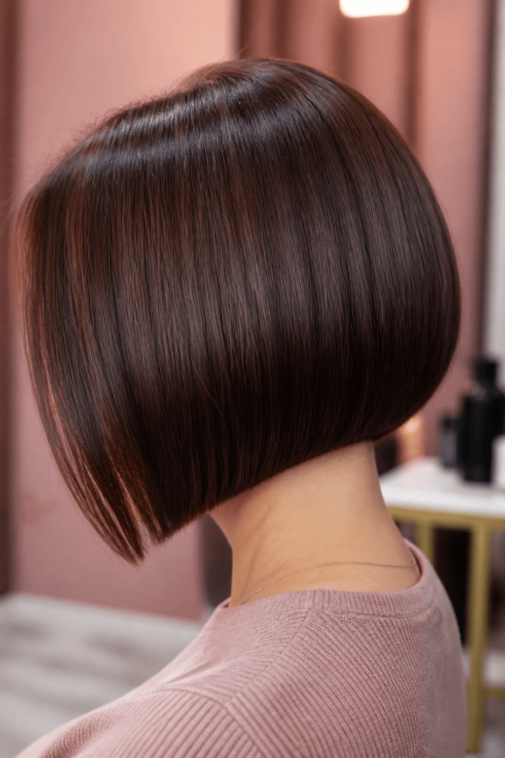 Sharp bob color and cut result at In-Style Hair&Nail, Little Ferry NJ