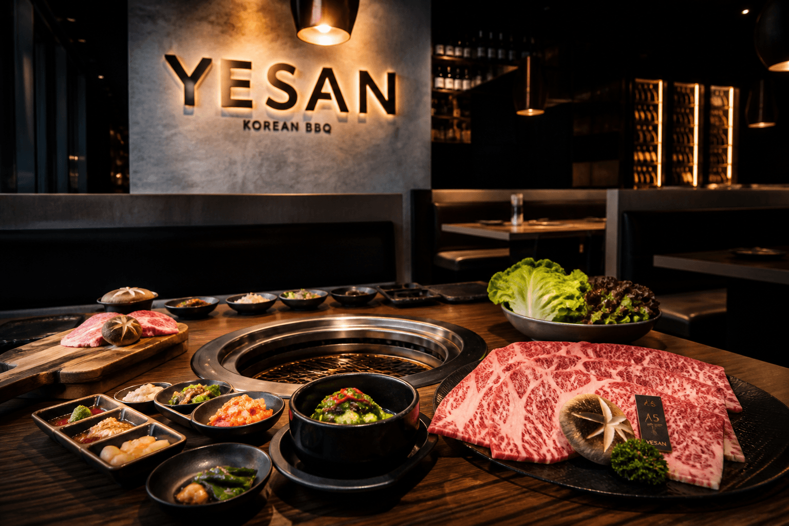 Yesan Korean BBQ website preview