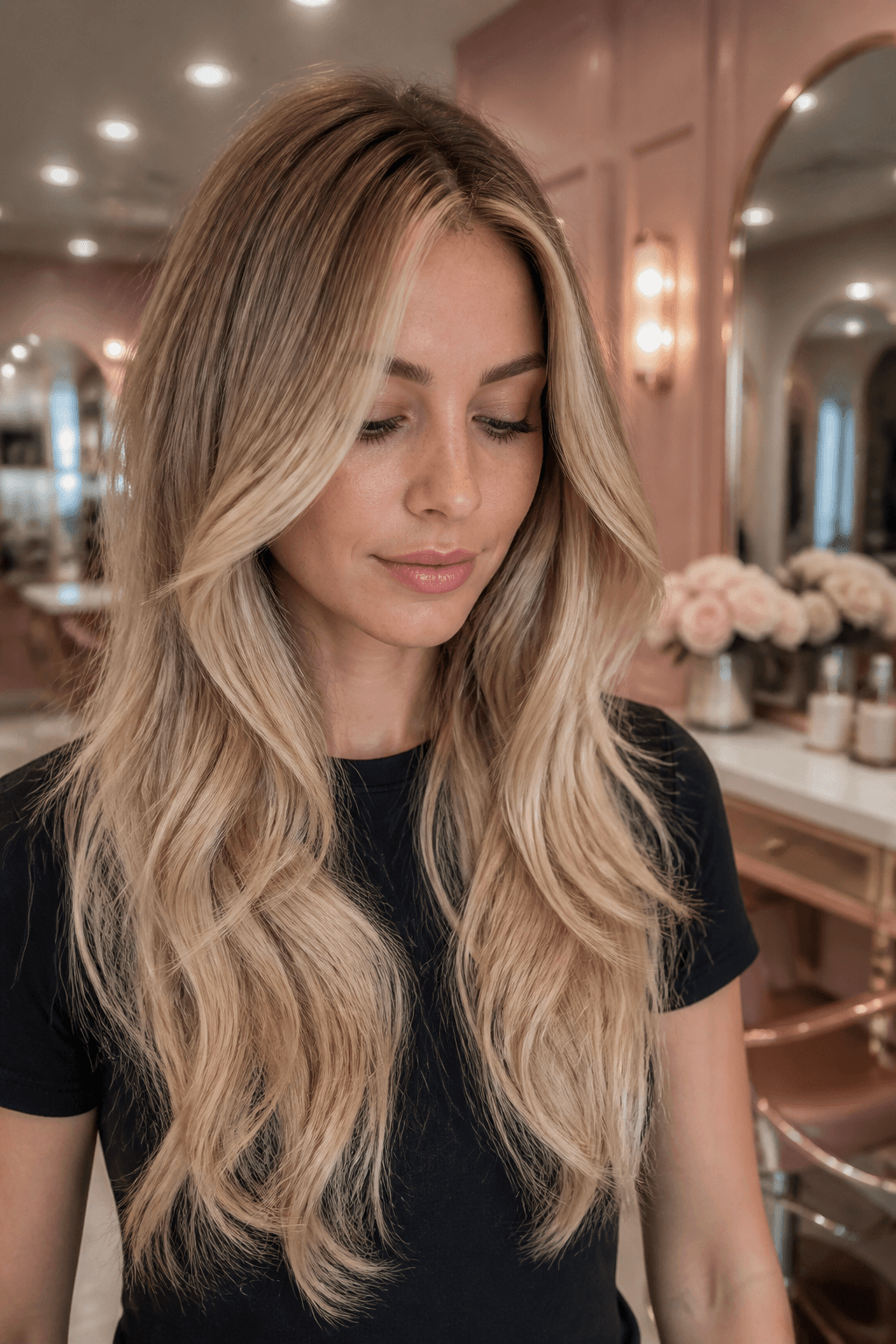 Before and after style color at Crystal Hair & Beauty, Little Ferry NJ