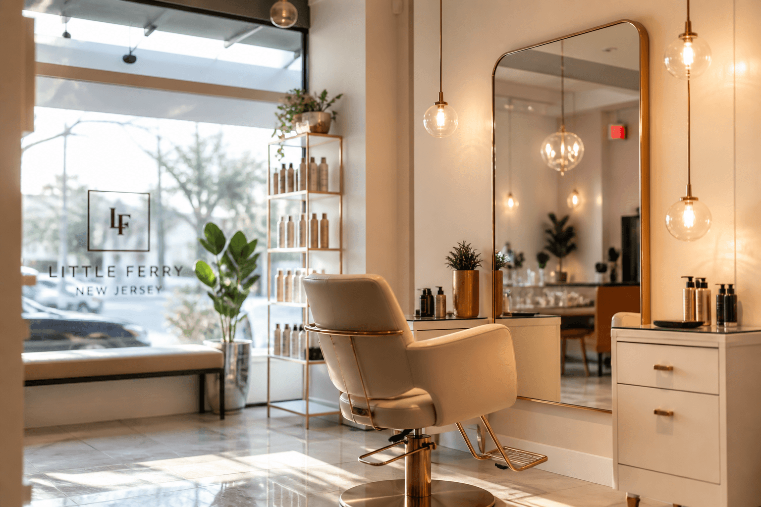 Hair styling atmosphere at Crystal Hair & Beauty in Little Ferry, NJ