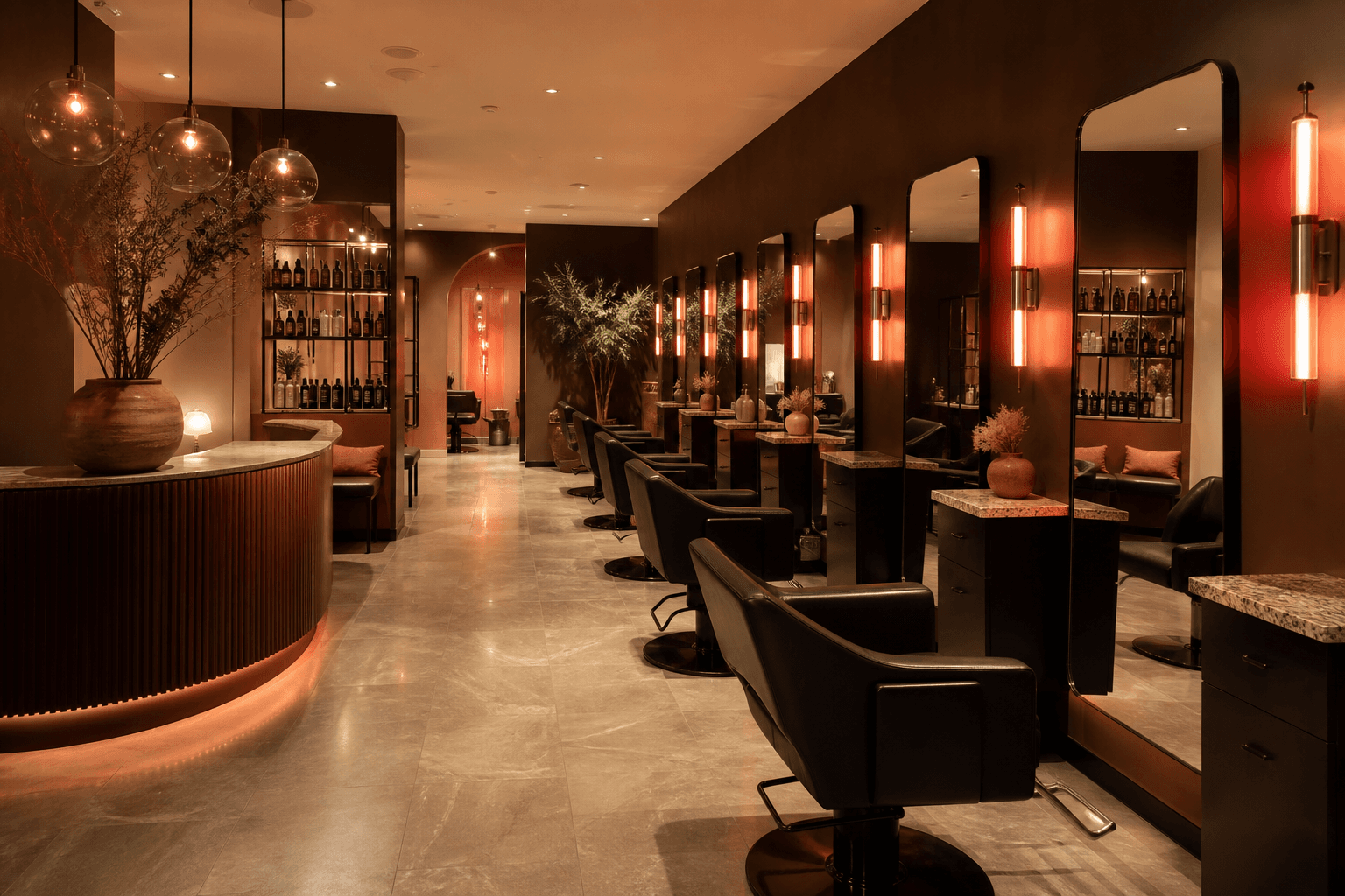 Hair color and styling atmosphere at Marisol Hair Center and Salon in Little Ferry, NJ